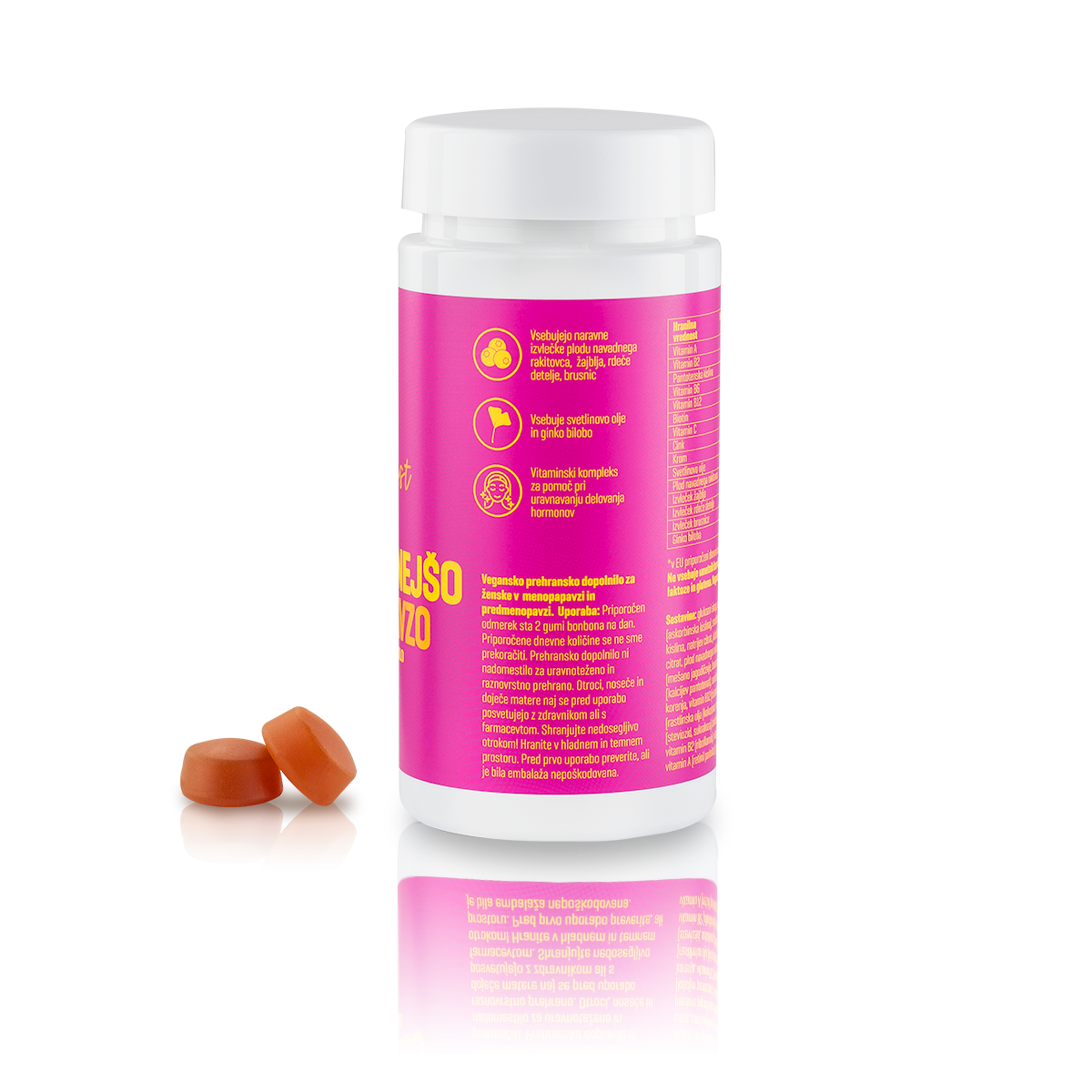 Viva La Gaia Vitaminski gumi bonboni za lahkotnejšo menopavzo -2B1